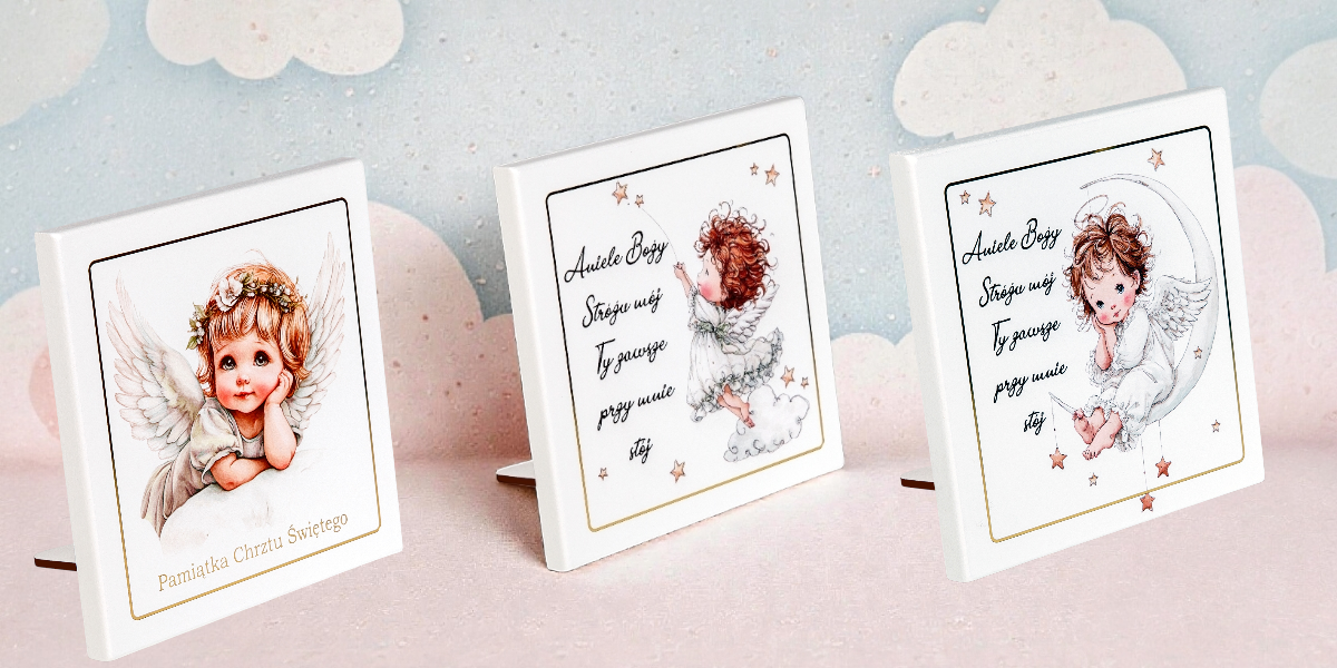 Obrazek Aniołek kwadrat K200 13x13cm