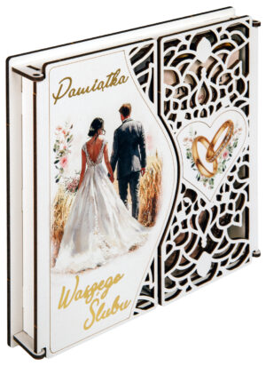 Pamiątka Ślub- eleganckie pudełko PNDŚ4